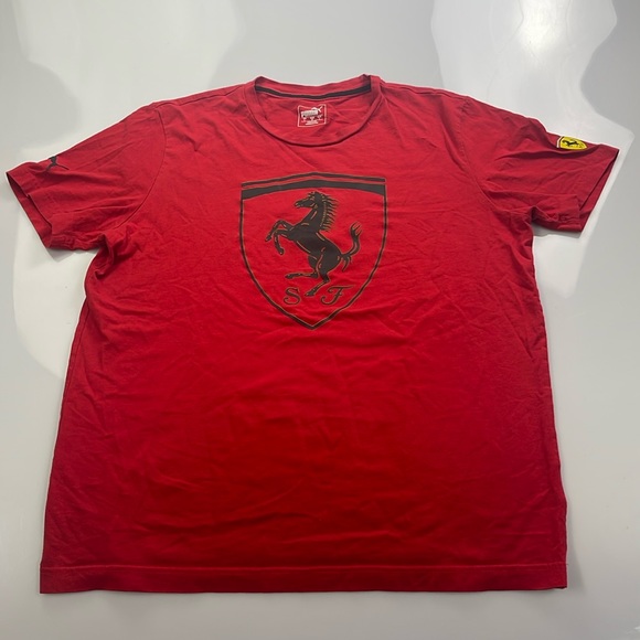 Puma Other - Puma Mens Ferrari Red Large Tshirt Y17-8